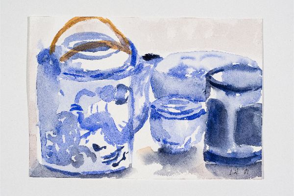 Sheila's Teapot, aquarelle sur papier Fabriano Artistico, 7x5p.
